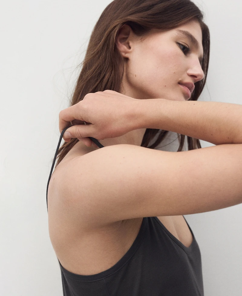 Mango Women's Straps Micro-Modal Nightgown