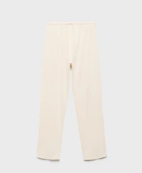 Mango Women's Plain Cotton Pajama Pants