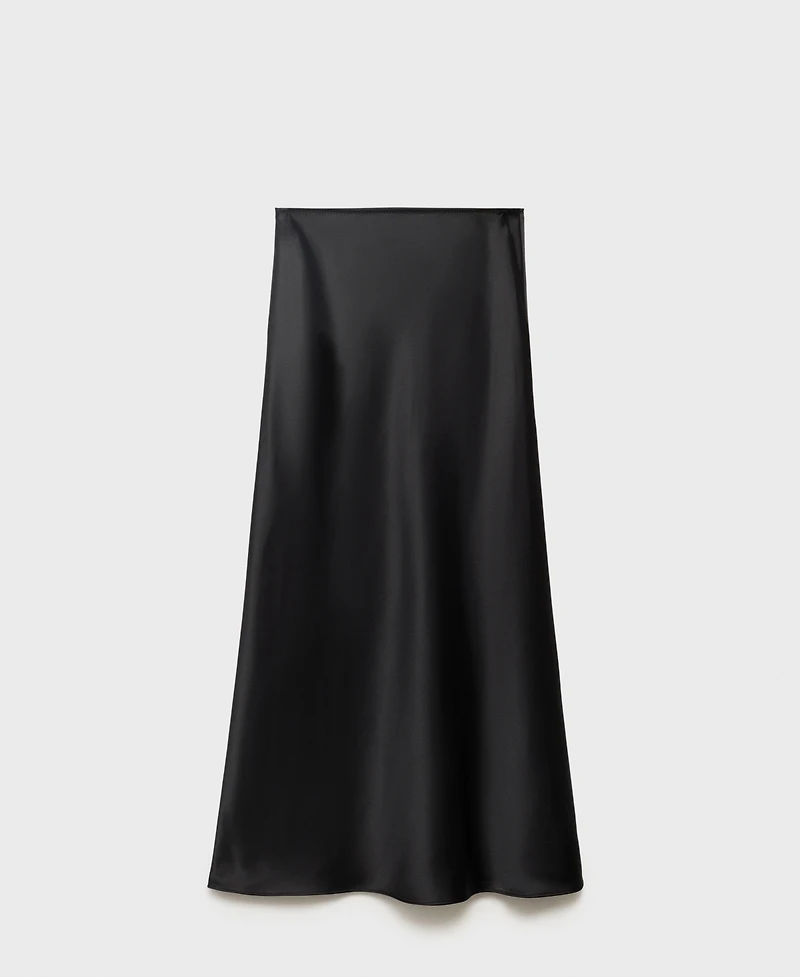 Mango Women's Satin Long Skirt