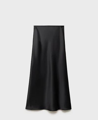 Mango Women's Satin Long Skirt