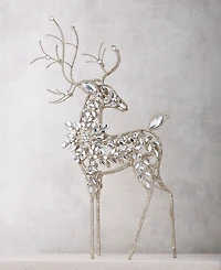 Holiday Lane Opulence Iron and Gem Deer Figurine, Macy's Exclusive