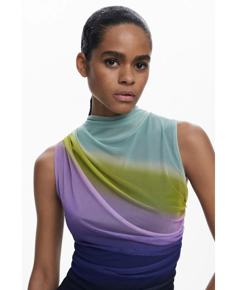 Desigual Women's Gradient tulle T-shirt