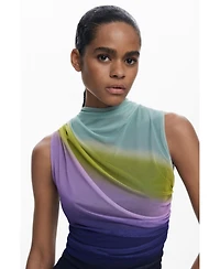 Desigual Women's Gradient tulle T-shirt