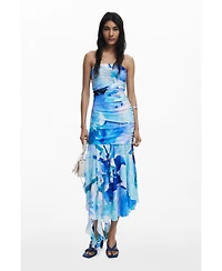 Desigual Women's Asymmetric bandeau dress