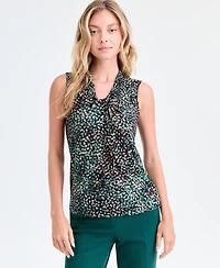 Kasper Women's Sleeveless Knot Front Jersey Top, Regular & Petite