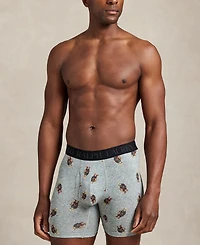 Polo Ralph Lauren Men's 3-Pack Elastic Waist Boxer Briefs Holiday Gift Set