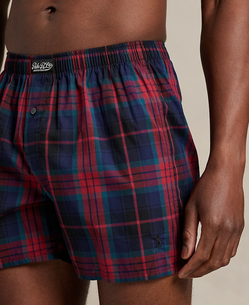 Polo Ralph Lauren Men's Woven Single-Button Fly Boxer Shorts