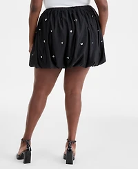 On 34th Trendy Plus Size Rhinestone-Embellished Bubble Skirt, Macy's Exclusive