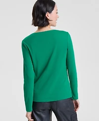 Holiday Lane Women's Fa La Graphic Top, Macy's Exclusive