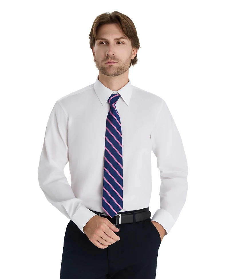 Club Room Men's Regular Fit Solid Dress Shirt, Macy's Exclusive