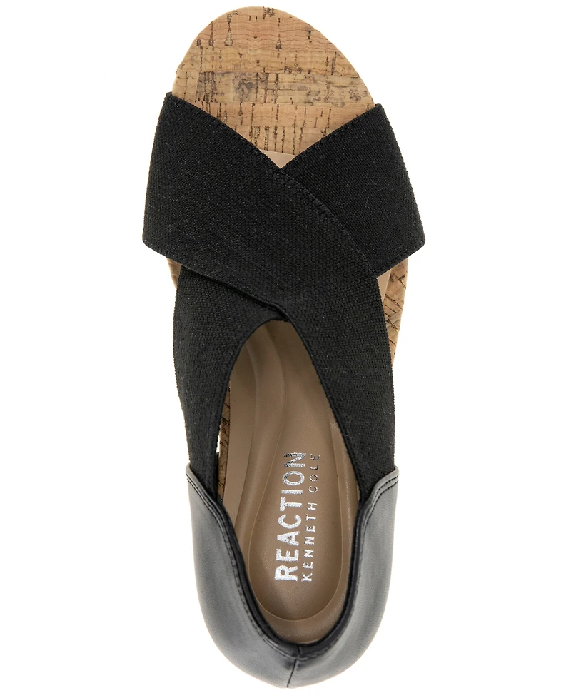 Kenneth Cole Reaction Women's Gelena Stretch Wedge Sandals