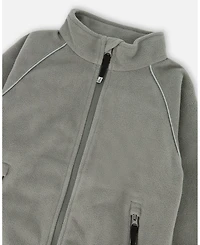 Deux par Kids Unisex Mid-Layer Teknik Jacket Sage