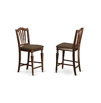 East West Furniture 3 Pc pub Table set - pub Table and 2 Kitchen Dining Chairs