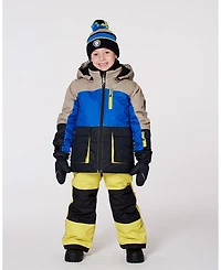 Deux par Boy Two-Piece Play Snowsuit Bright Yellow Green