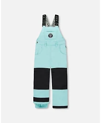 Deux par Toddler Girls Solid Play Overall Snow Bib Turquoise Blue - Toddler|Child
