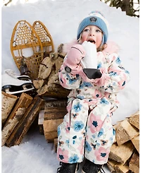 Deux par Girl Winter Mittens Play Dusty Pink