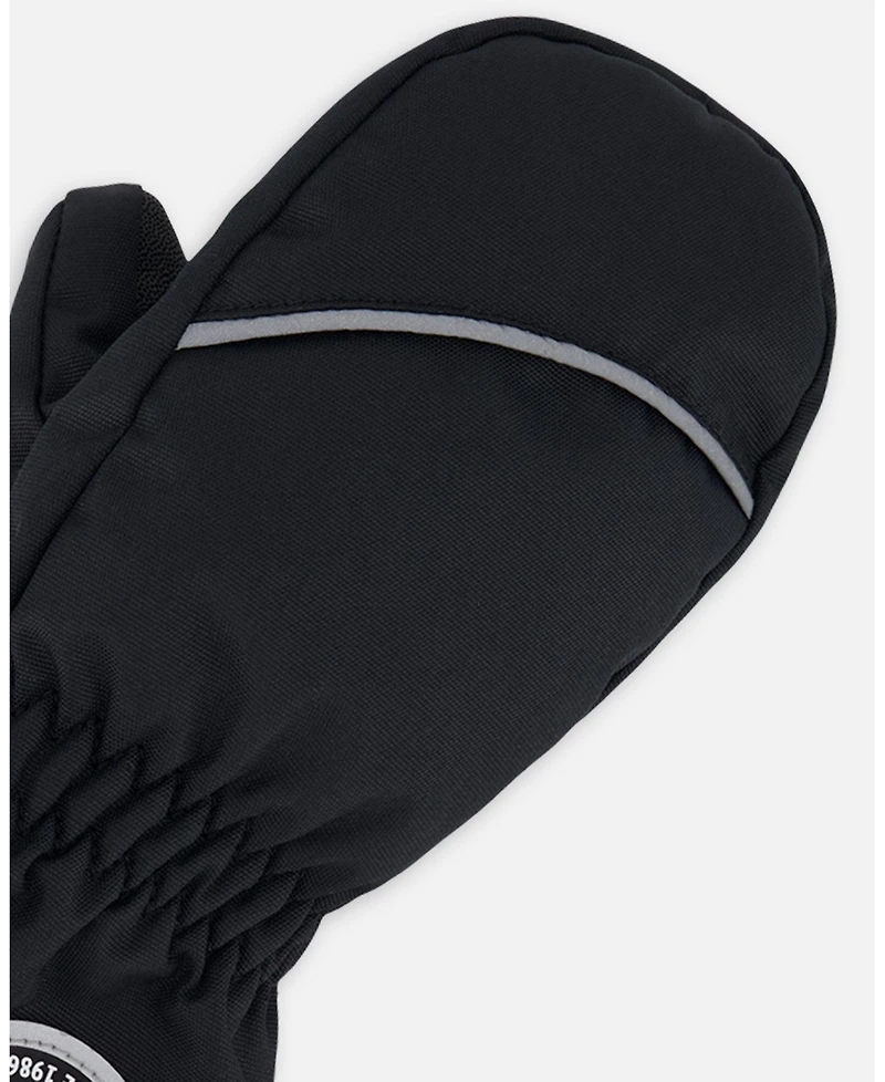 Deux par Deux Baby Unisex Winter Mittens Play Black - Baby