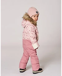 Deux par Baby Girl Lined Knit Hat with Ears and Strings Dusty Pink - Baby|Toddler