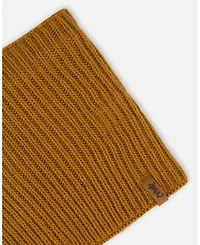 Deux par Boy Mid-Season Knit Neck Warmer Brown Pecan - Toddler|Child
