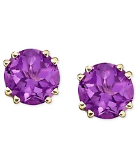 Amethyst (4-1/2 ct.tw.) Stud Earrings 14K Gold (also available Garnet and Blue Topaz White Gold)