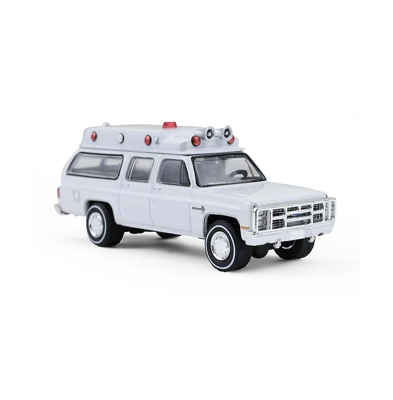 Greenlight Collectibles 1/64 1983 Chevrolet Suburban K20 Custom Deluxe Ambulance Plain White Hobby