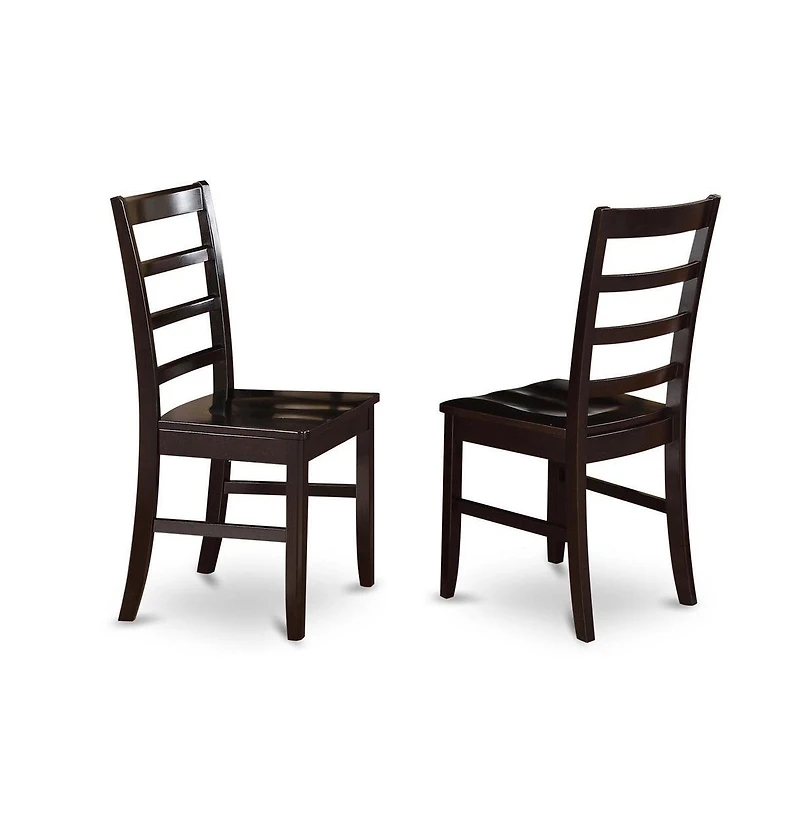 East West Furniture 3 Pc small Kitchen Table and Chairs set-Table and 2 Wood Dining Chairs