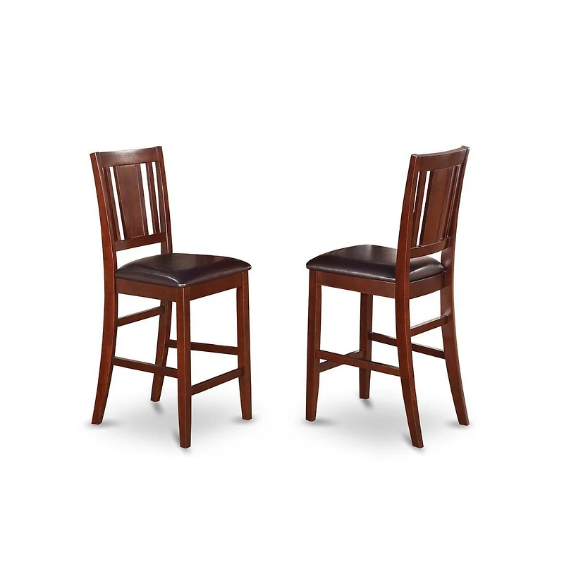 East West Furniture 3 Pc Counter height Table-pub Table and 2 Dinette Chairs