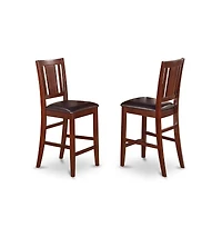 East West Furniture 3 Pc Counter height Table-pub Table and 2 Dinette Chairs