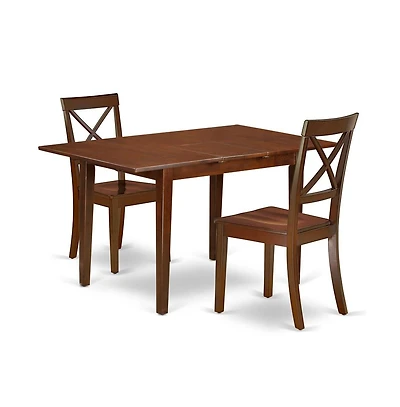 East West Furniture Dining Room Set Mahogany