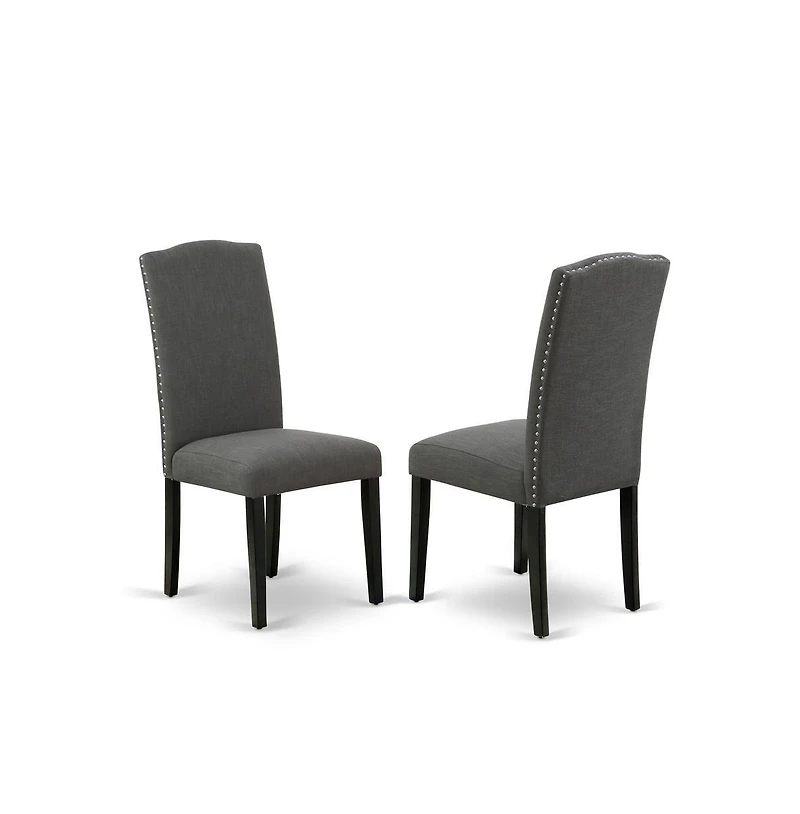 East West Furniture Dining Room Set Black
