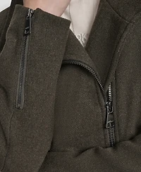 Dkny Women's Asymmetrical Zip Coat