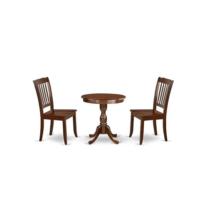 East West Furniture 3-Pc Modern Dining Set