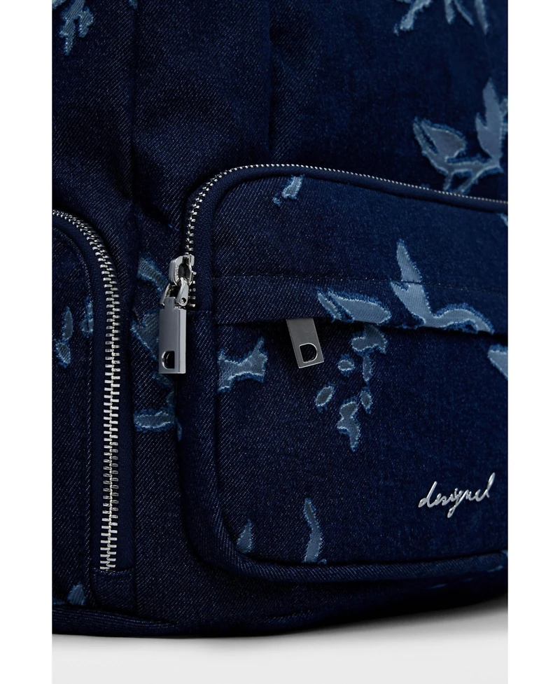Desigual Women's Small devore denim backpack