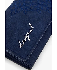 Desigual Women's Medium embroidered faux leather wallet