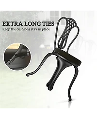 Outsunny Outdoor Chair Cushions Set of 4 Round Seat