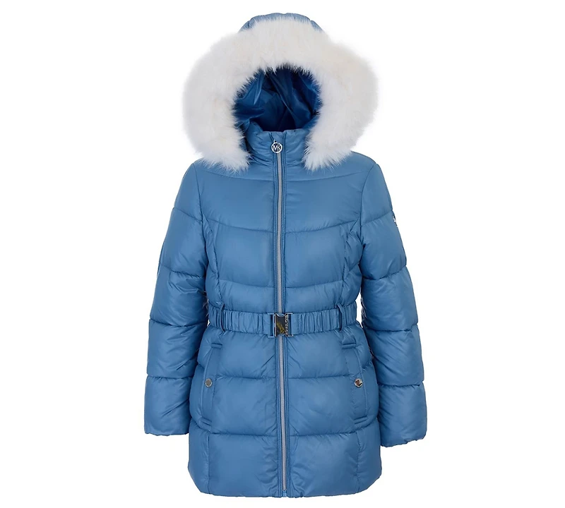 Michael Kors Toddler and Little Girls Belted Stadium Puffer Jacket