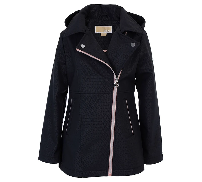 Michael Kors Toddler and Little Girls Asymmetric Zip Softshell Jacket