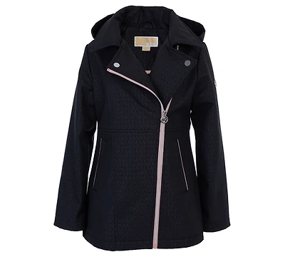 Michael Kors Toddler and Little Girls Asymmetric Zip Softshell Jacket