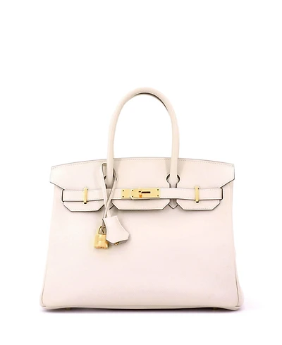 Pre-Owned Hermes Birkin 30 Handbag Light Epsom with Gold Hardware