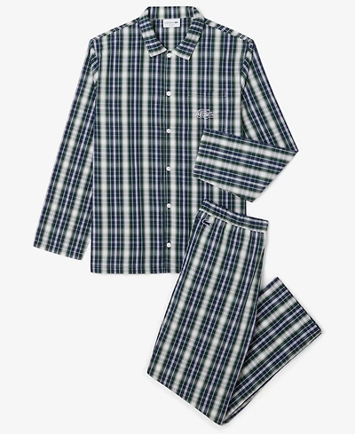 Lacoste Men's Woven Pajama Set