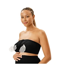 Motherhood Maternity Seamless Front Close Nursing and Hands-Free Pumping Bandeau Bra