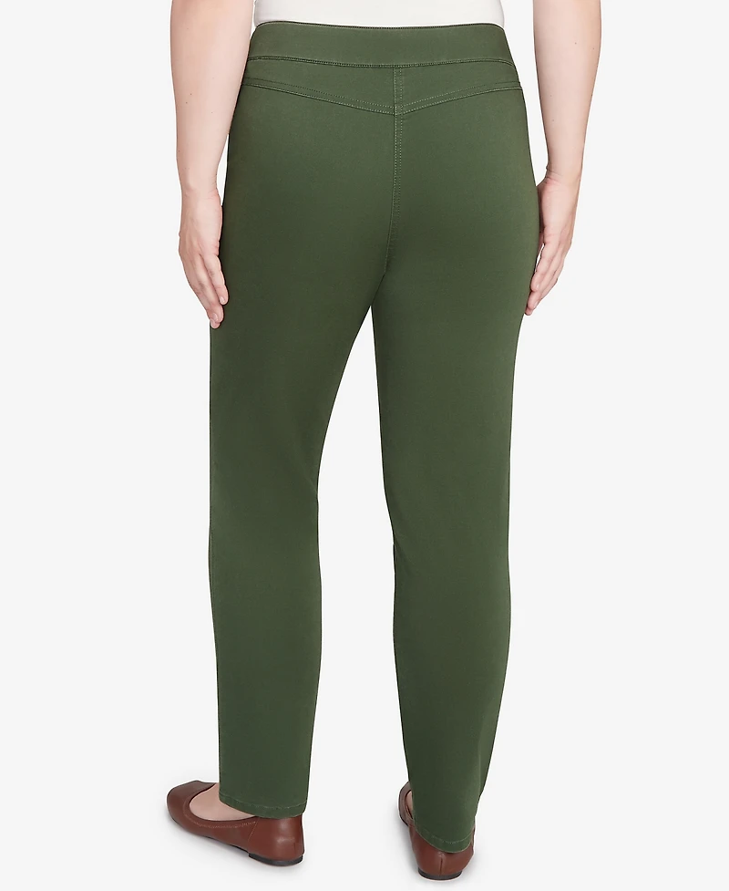 Alfred Dunner Petite Mount Laurel Allure Front Pocket Medium Length Pants