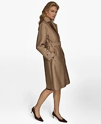 Donna Karan New York Women's Single-Breasted Belted Trench Coat