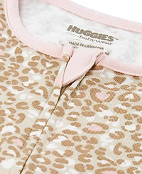 Huggies Baby Girls 2-Pack Crewneck Coverall