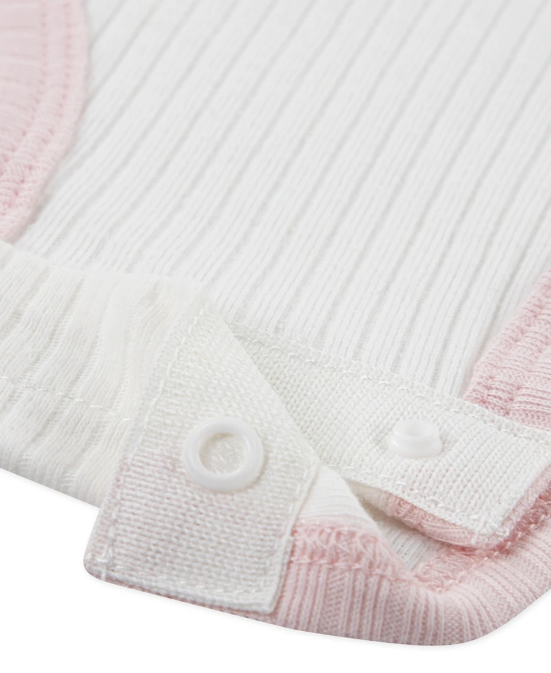 Huggies Baby Girl Short Sleeve Bodysuit, Quilted Cardigan and Pant, 3-Piece Set