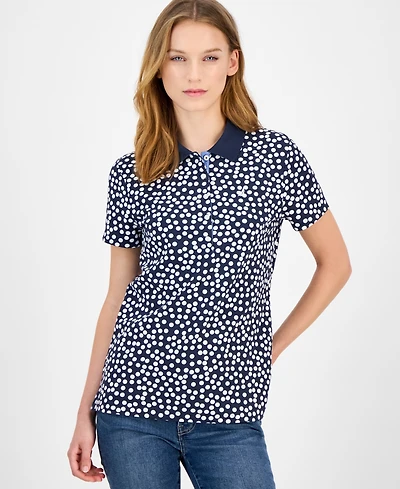 Nautica Jeans Women's Snow Dot Polo Shirt