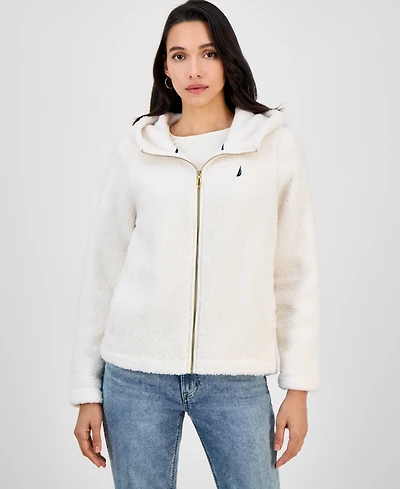 Nautica Jeans Women's Zippered Fleece Jacket