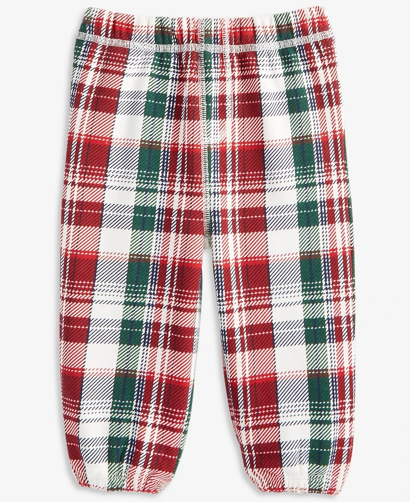 First Impressions Baby Boys Spruce Plaid Fleece Pants, Macy's Exclusive
