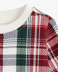 First Impressions Baby Boys Spruce Plaid Sweatshirt, Macy's Exclusive
