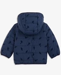 First Impressions Baby Boys Hooded Dino-Flocked Jacket, Macy's Exclusive